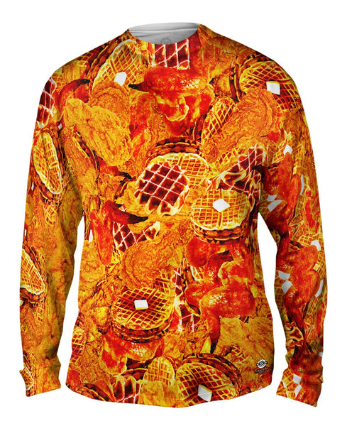 Southern Chicken And Waffles Mens Long Sleeve