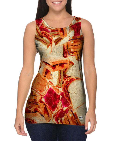 Peanut Butter Jelly Lunch Womens Tank Top