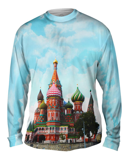 St Basils Cathedral Moscow Mens Long Sleeve