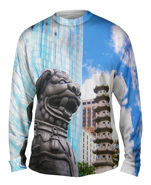Guardian Dog Chinese Quarter Mens Long Sleeve