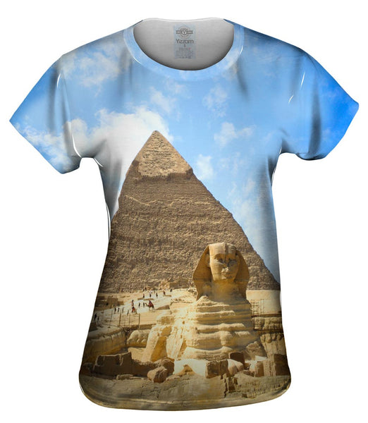 Sphinx And Pyramid Egypt Womens Top