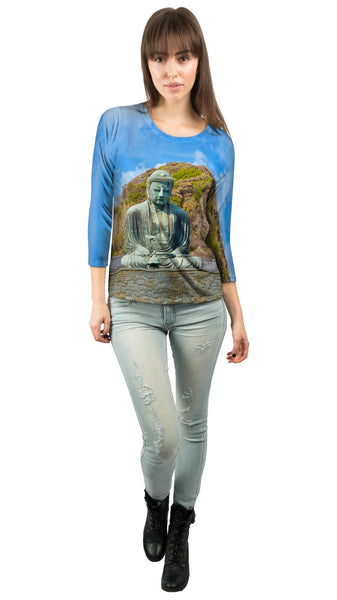 Great Buddha Of Kamakura&nbsp;Womens 3/4 Sleeve