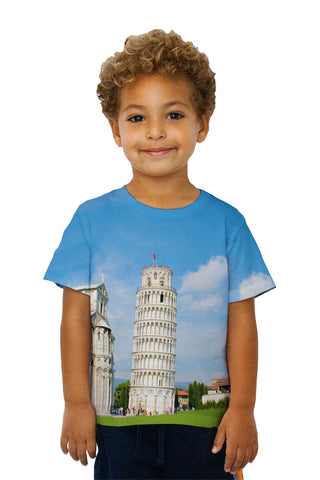 Kids Tower Of Pisa Italy