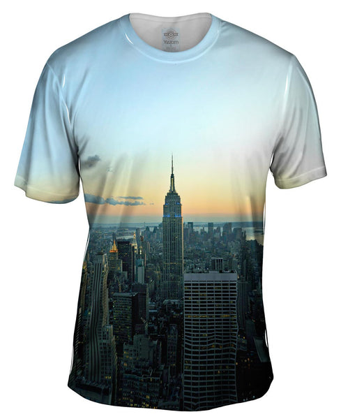 Empire State New York Sunset Mens T-Shirt