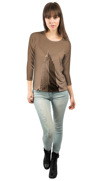 Historic Chrysler Building New York&nbsp;Womens 3/4 Sleeve