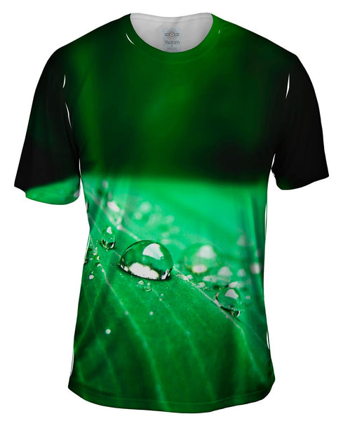 Water Drop Leaf Mens T-Shirt