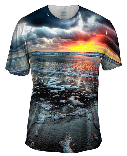 Beach Sunset Shore Mens T-Shirt