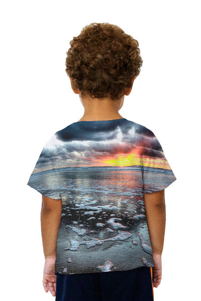 Kids Beach Sunset Shore Kids T-Shirt