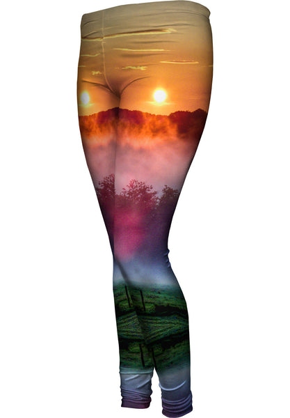 Farm Sunset Womens Leggings