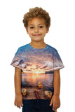 Kids Sunset Dock Port