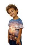Kids Sunset Dock Port