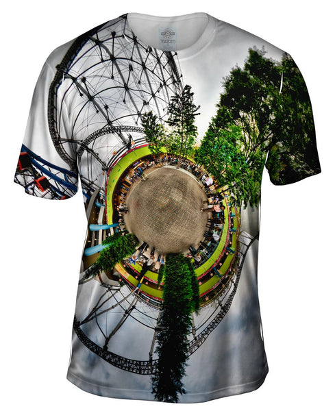 Roller Coaster Planet Mens T-Shirt