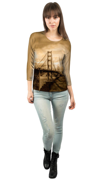 Golden Gate In Sepia&nbsp;Womens 3/4 Sleeve