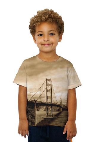 Kids Golden Gate In Sepia