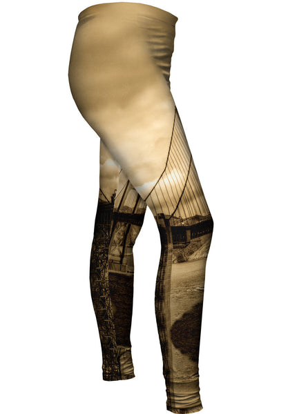 Golden Gate In Sepia Womens Leggings