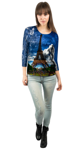 Eiffel Tower Summer&nbsp;Womens 3/4 Sleeve