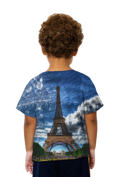 Kids Eiffel Tower Summer Kids T-Shirt