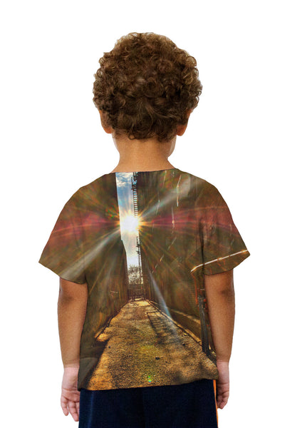 Kids Red Alley Way Kids T-Shirt