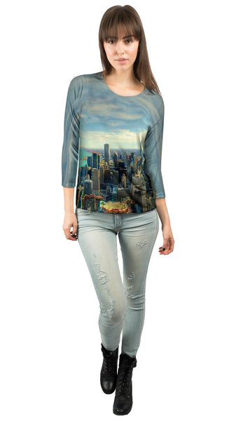 Chicago Skyline Womens 3/4 Sleeve