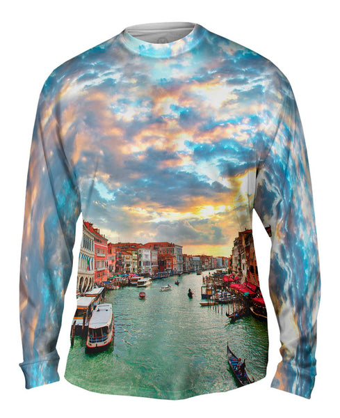 Italian Venice Canal Mens Long Sleeve