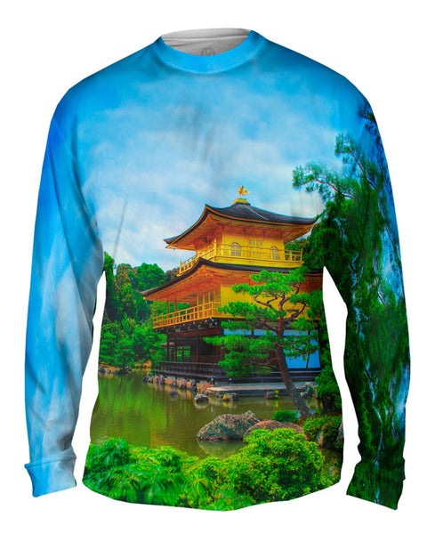 Golden Pavilion In Kyoto Mens Long Sleeve