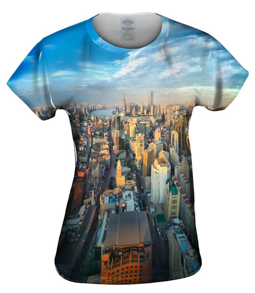 Shanghai City Scape&nbsp;Womens Top