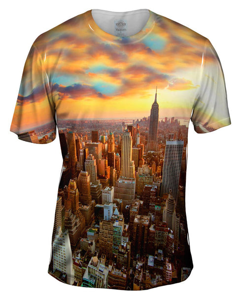 New York Sunset Mens T-Shirt