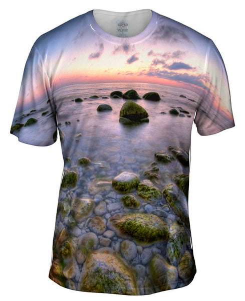 Fisheye Beach Mens T-Shirt