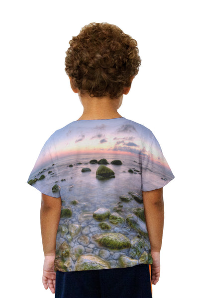 Kids Fisheye Beach Kids T-Shirt