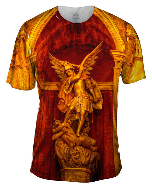 Michael And Devil Mens T-Shirt