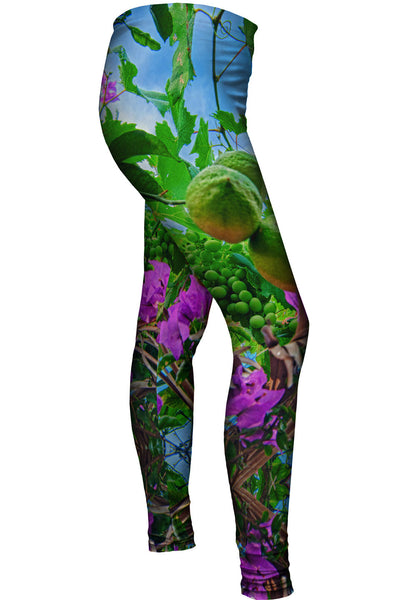 Lemons And Grapes Womens Leggings