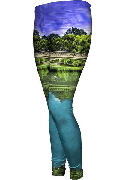 NYC Bow Bridge Womens Leggings