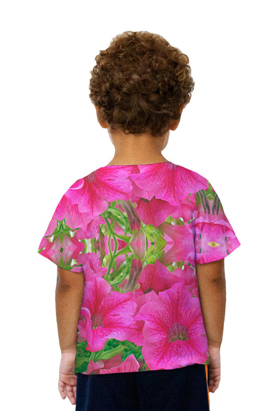 Kids Pink Flowers Kids T-Shirt