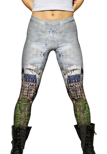 Neuschwanstein Castle Brown Womens Leggings
