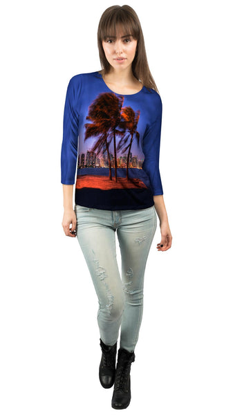 Miami Skyline&nbsp;Womens 3/4 Sleeve