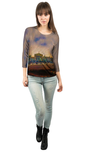 Austrian Parliament Bldg - Vienna Womens 3/4 Sleeve