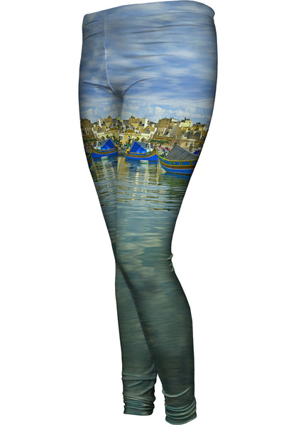 Boats Off Malta Womens Leggings