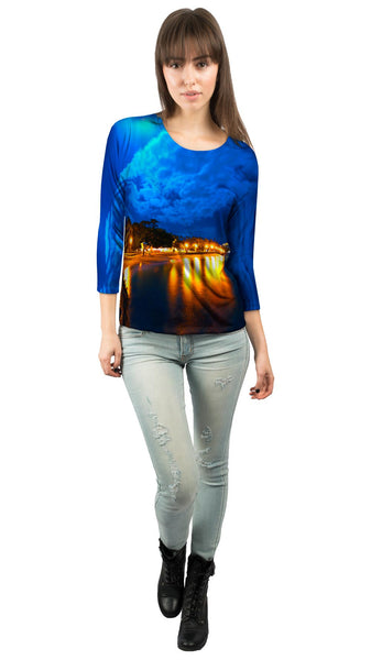 Moonlit Beach&nbsp;Womens 3/4 Sleeve