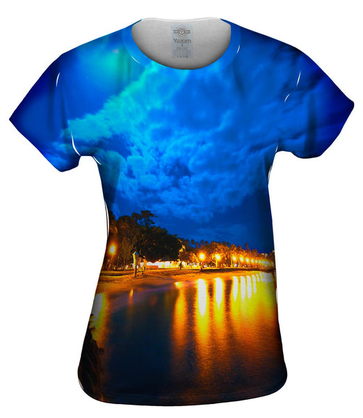 Moonlit Beach Womens Top