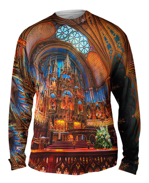 Notre Dame Cathedral Indoors Mens Long Sleeve