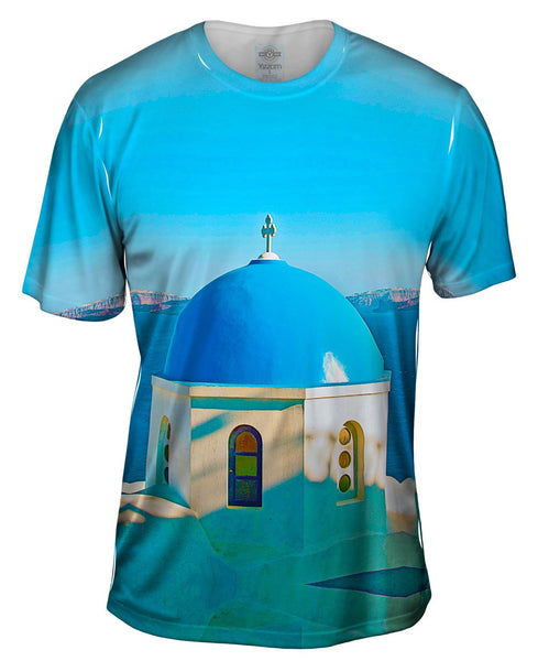 Blue Dome Santorini - Oia Mens T-Shirt