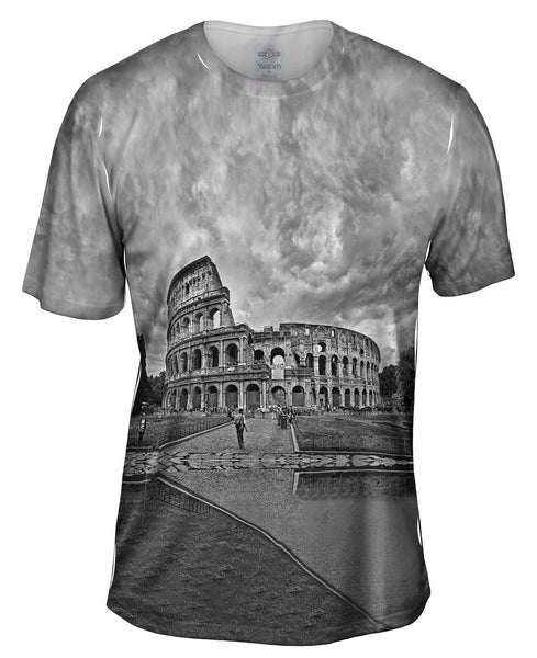 Bw Colosseum Rome Mens T-Shirt