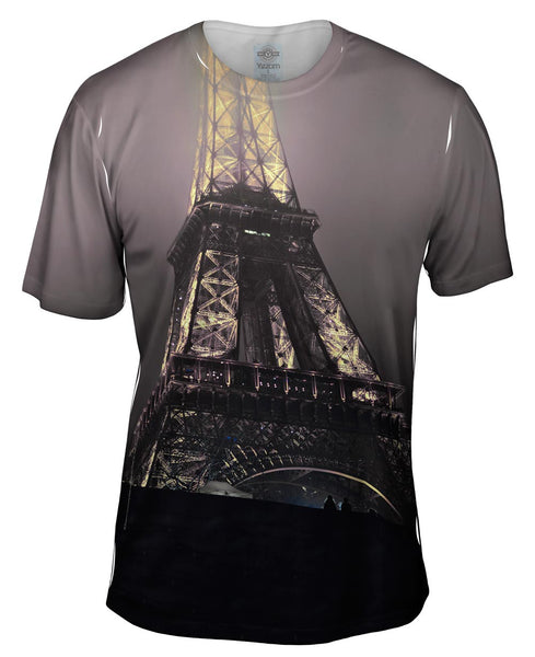 Eiffel Tower At Night Mens T-Shirt