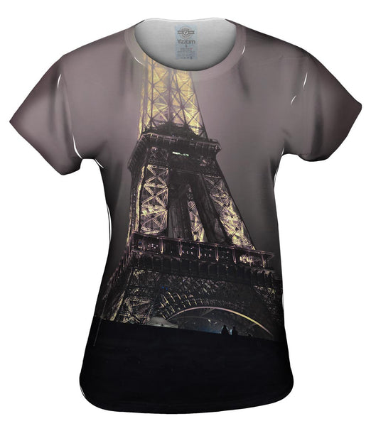 Eiffel Tower At Night Womens Top