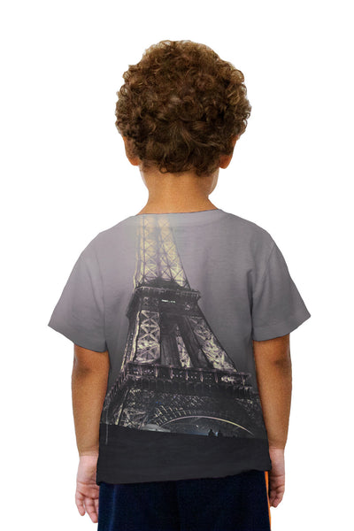 Kids Eiffel Tower At Night Kids T-Shirt
