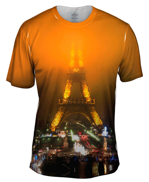 Warm Night Eiffel Mens T-Shirt