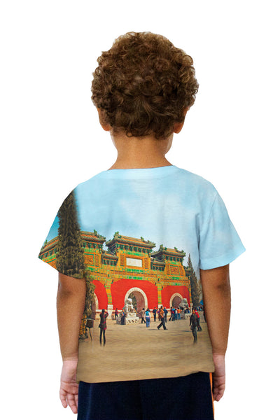 Kids Glazed Tile Archway - Beihai - Park Kids T-Shirt