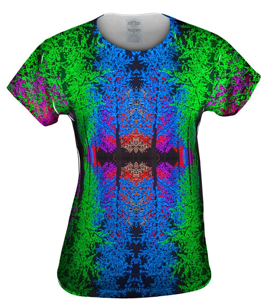 Digital Pine Trees Womens Top