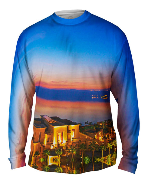 Dead Sea Looking - At - The - West - Bank Mens Long Sleeve