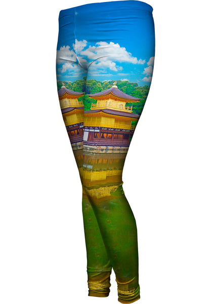Golden Pavilion Temple Womens Leggings